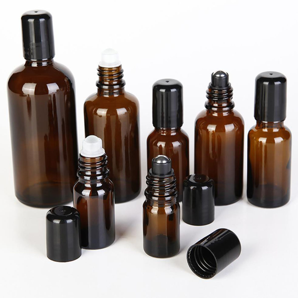 Room Spray Bottle - 5/10/15/30/50/100ml 에센셜 오일에 앰버 두꺼운 유리