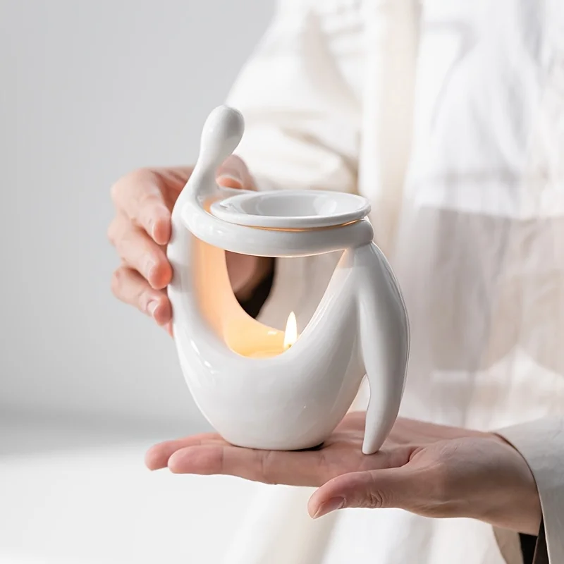 Home Fragrance Wax Melts - 세라믹 인센스 버너 인체 모양 에센셜