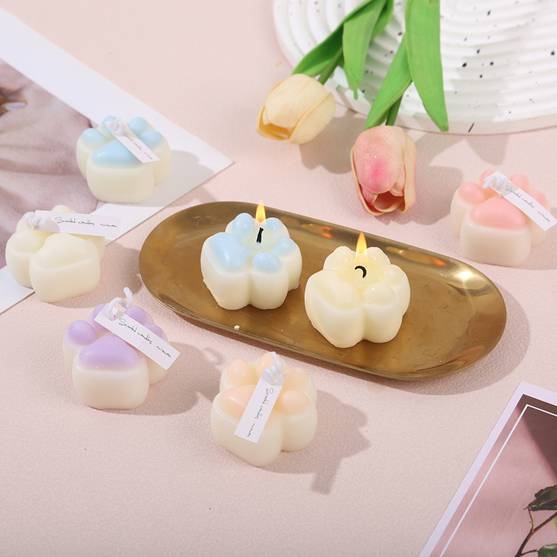 Home Fragrance Wax Melts - 귀여운 카와이 미니 고양이 발 모양