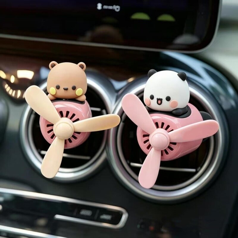 Car Vent Diffuser - 핫 카툰 부부 이어 피규어 에어플레인