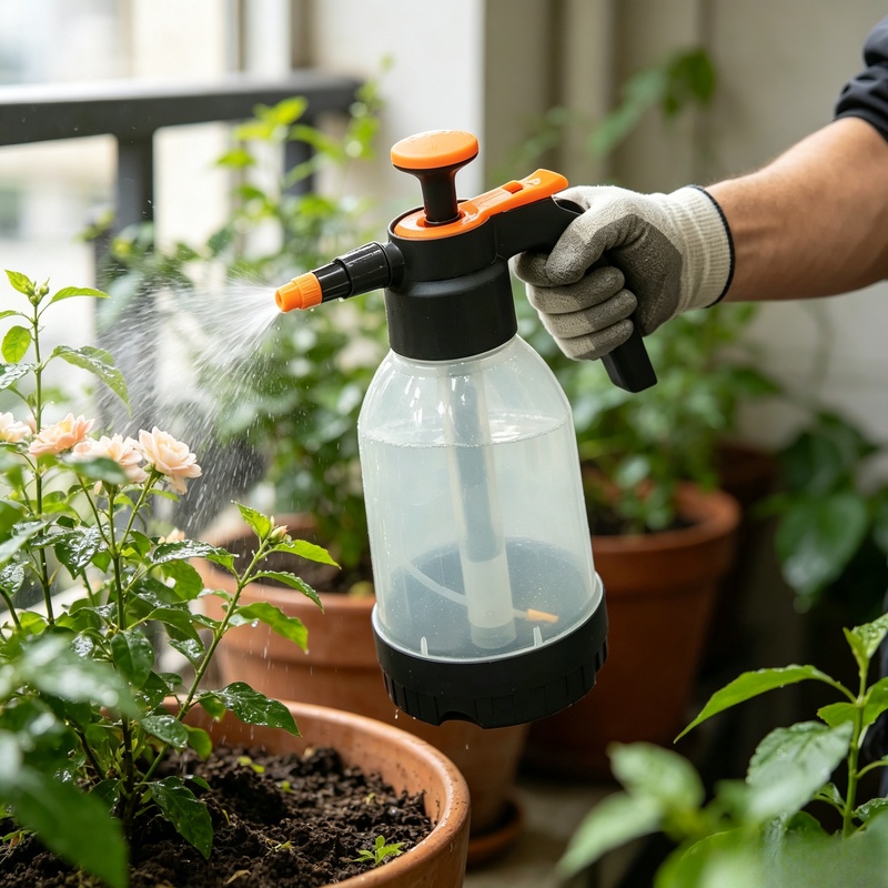 Room Spray Bottle - 1.2L 휴대용 공기압 분무기 다기능 분사기