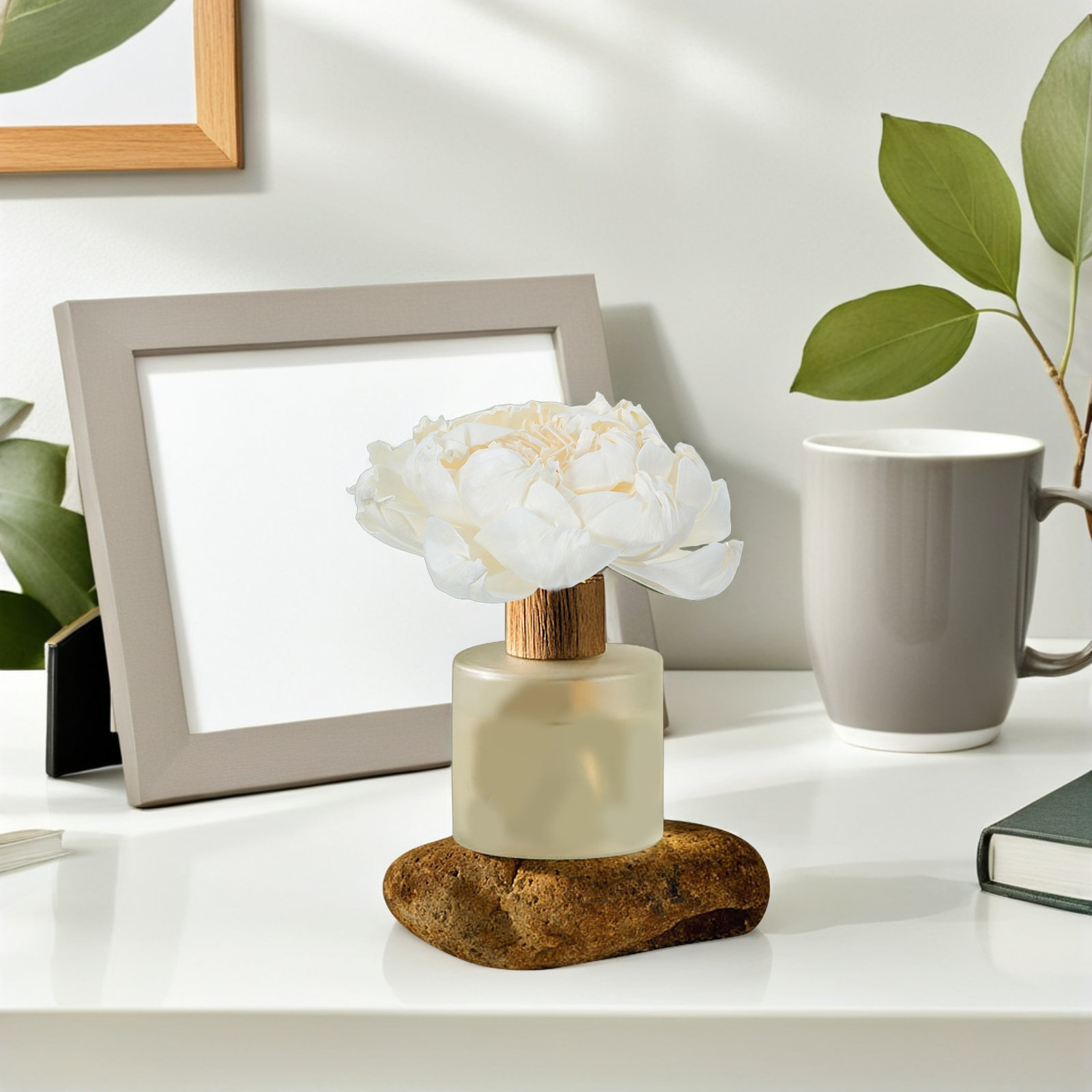 모란꽃 향 디퓨저 12cm 인조 모란꽃 향기로운 장식용 - Home Fragrance Flowers 리뷰 및 가격
