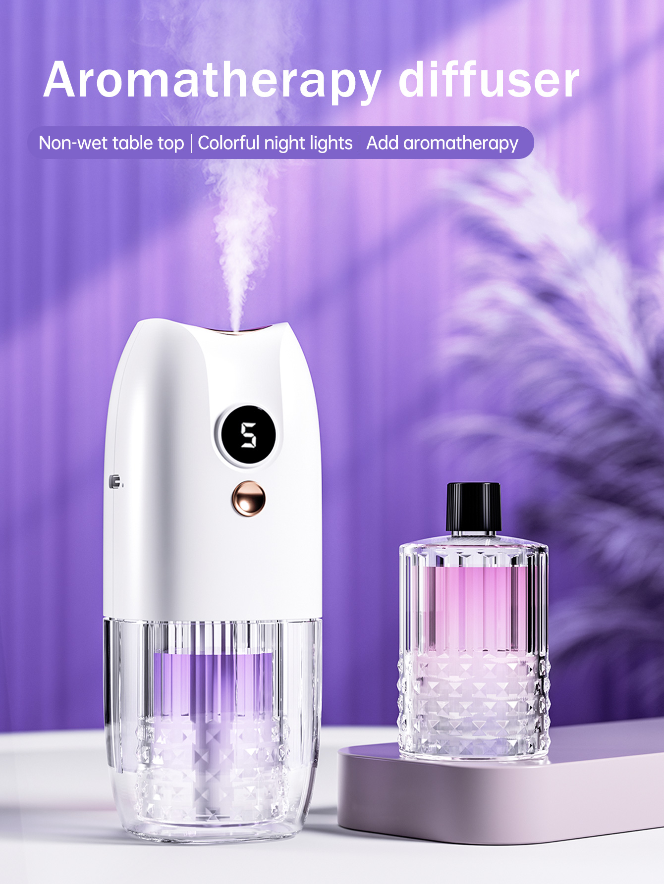 다기능 충전식 휴대용 아로마 디퓨저 에센셜 오일 디퓨저 - Home Fragrance Flowers 리뷰 및 가격