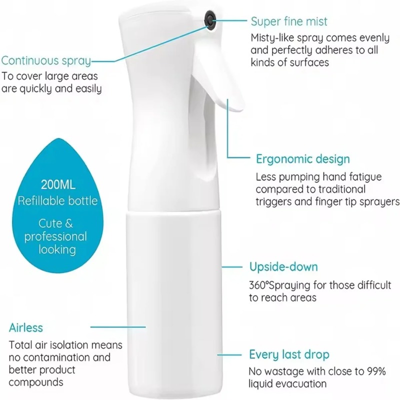 200ml 고압 미용 스프레이 병 (이발소용, 리필 가 - Room Spray Bottle 리뷰 및 가격