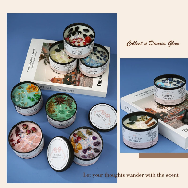 크리에이티브 크리스탈 아로마테라피 양초 6OZ - 오래 - Home Fragrance Us 리뷰 및 가격