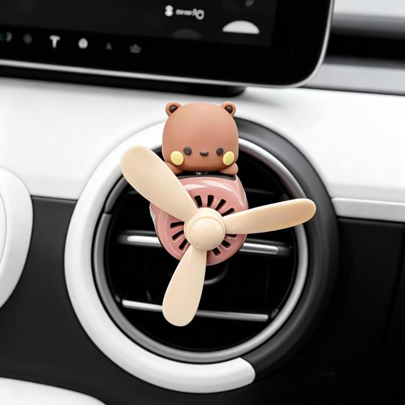핫 카툰 부부 이어 피규어 에어플레인 파일럿 자동차 방 - Car Vent Diffuser 리뷰 및 가격