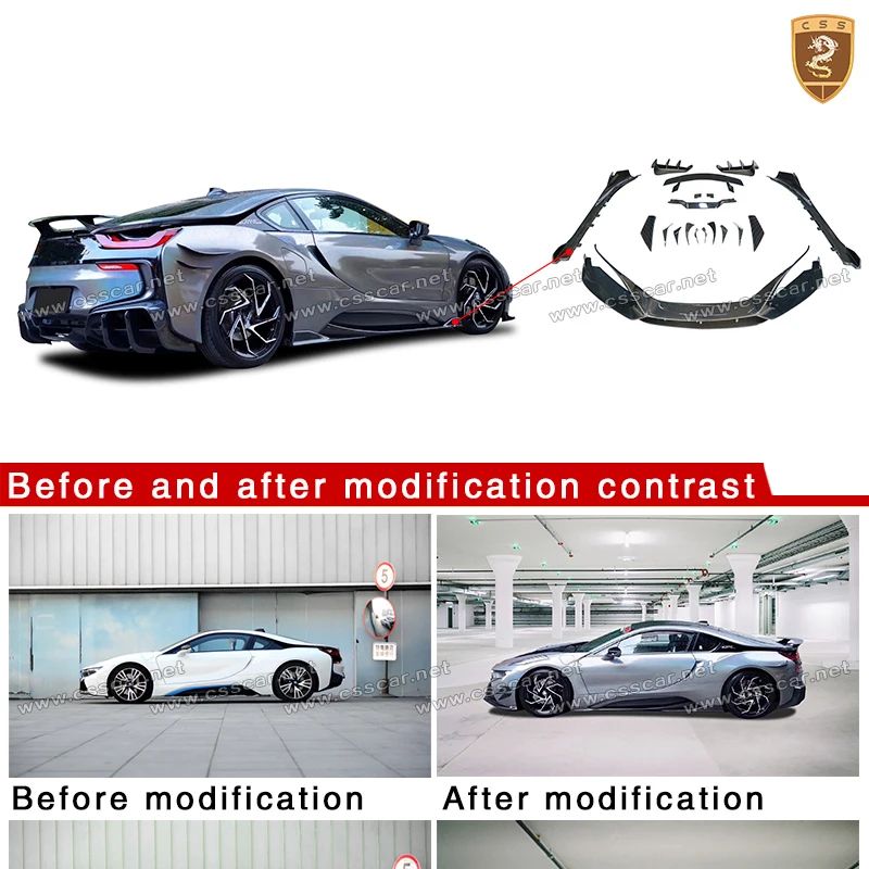BMW I8 바디킷 업그레이드 EB 스타일 카본 파이버 - Car Vent Diffuser 리뷰 및 가격