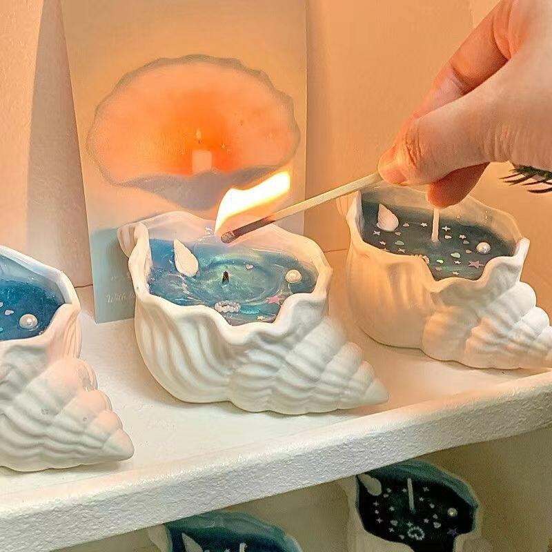 고체 에센셜 오일 왁스 멜트, 독창적인 조개 모양 양초 - Home Fragrance Wax Melts 리뷰 및 가격