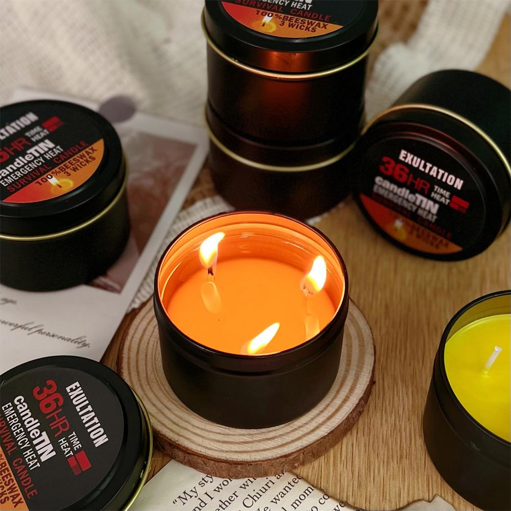 비상 캔들 36시간 3 심지 홈 캠핑 낚시를 위한 아로 - Beeswax Taper Candle 리뷰 및 가격