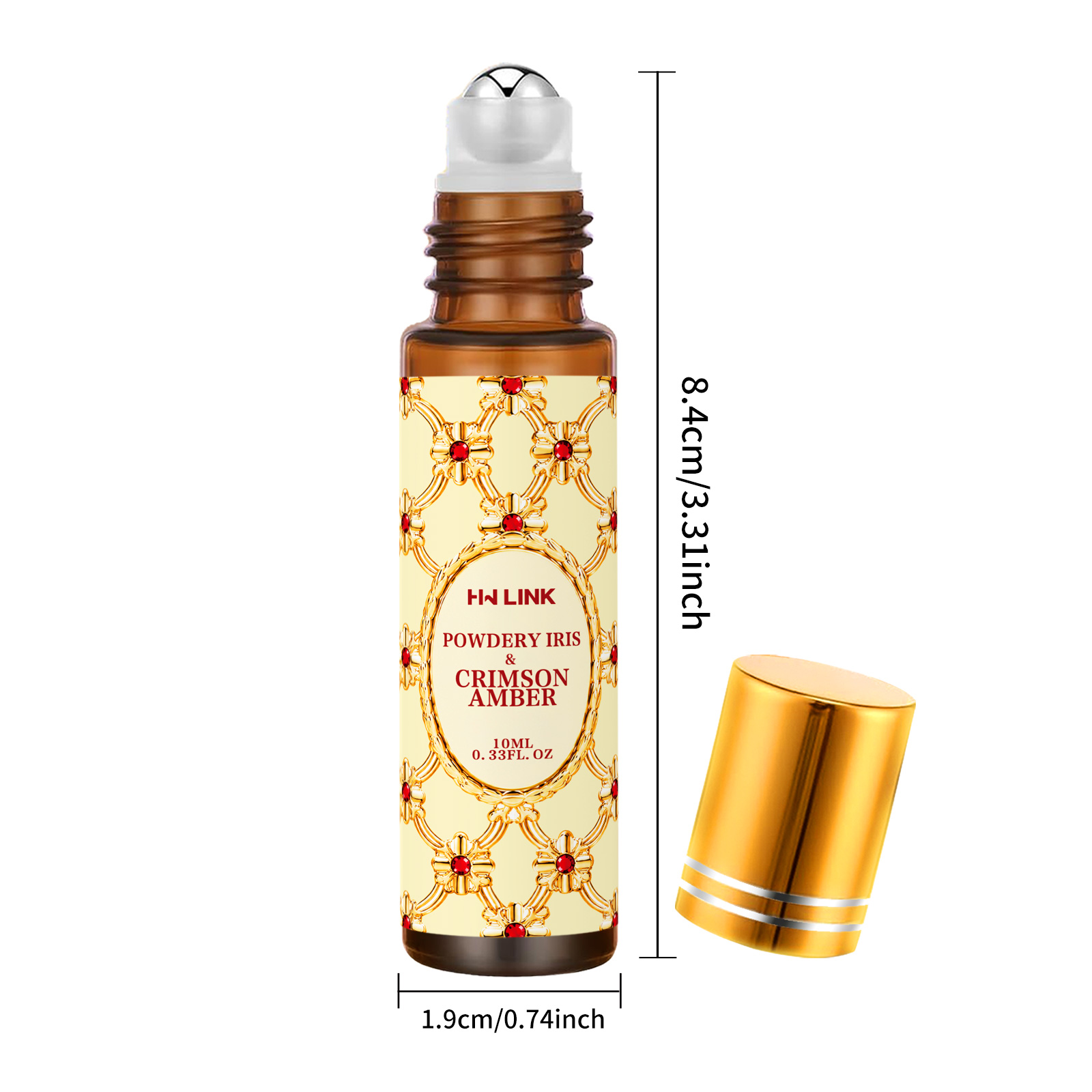 10ml 파우더리 아이리스 & 크림슨 앰버 향 오일 롤 - Home Fragrance Us 리뷰 및 가격